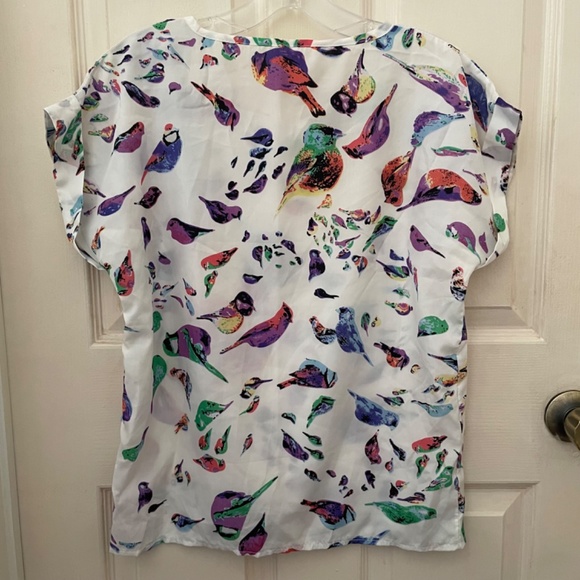 NWOT White Bird Short Sleeve Blouse - Picture 4 of 6